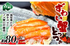 【北海道森町産】甲羅盛 ずわい蟹とっつぉ（約80g×2個）＜上平水産＞ かに カニ 蟹 ガニ がに 森町 ふるさと納税 北海道 ずわいがに ずわいかに ズワイガニ mr1-0187