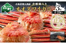 四特 茹でオオズワイガニ 3kg（6～10杯） 北海道噴火湾産 化粧箱入 かに カニ 蟹 がに 森町 ふるさと納税 北海道 ずわいがに ずわいかに mr1-0741