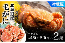 【2025年9月以降発送予定】毛がに中サイズ２ハイ（冷蔵） ふるさと納税 かに カニ 蟹 毛ガニ 毛蟹 塩ゆで ボイル ゆでたて 冷蔵 鍋 パスタ かにめし 炊き込みご飯 かにみそ かに味噌 甲羅盛り 北海道 長万部町 送料無料 OSMA007