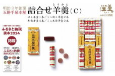 五勝手屋本舗『詰合せ羊羹』（C）流し羊羹1本／ミニ流し羊羹2本／丸缶羊羹4本／ミニ丸缶羊羹2本　金時豆のようかん　保存料不使用　五勝手屋羊羹の老舗　和菓子　銘菓　名物　贈答用　ギフト　お中元　お歳暮　お祝い　のし　熨斗