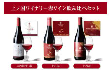 上ノ国ワイナリーの赤ワイン飲み比べセット「天の川雫･赤＆上の赤＆上の紅」　750ml×各2本