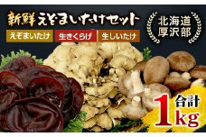 北海道厚沢部町産　新鮮えぞまいたけセット 【 ふるさと納税 人気 おすすめ ランキング えぞまいたけ まいたけ 舞茸 マイタケ きくらげ キクラゲ しいたけ 椎茸 椎茸 旨味 おいしい 歯ごたえ 北海道 厚沢部 送料無料 】 ASM004