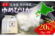 【令和7年産新米】2025年11月上旬より順次発送　北海道厚沢部産ゆめぴりか20kg 【 ふるさと納税 人気 おすすめ ランキング 米 ゆめぴりか ご飯 ごはん 白米 つや 粘り 北海道 厚沢部 送料無料 】 ASG005