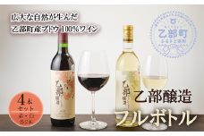 ＜乙部醸造ワイン 赤・白4本セット＞各720ml×各2本 北海道 道産 道産ワイン 北海道産ブドウ 飲み比べ 赤ワイン 白ワイン 富岡ワイナリー GI Hokkaido 認定ワイン