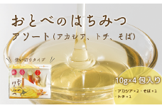 ＜おとべのはちみつ アソートセット1個＞天然 アカシア トチ そば蜜 セット