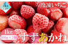 ＜山科農園の冷凍すずあかね　1kg＞北海道 道産 いちご イチゴ すずあかね 夏いちご