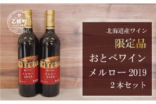 【数量限定】＜おとべワイン メルロー 750ml×2本セット＞北海道 乙部町 道産 道南 道南ワイン おとべワイン ワイン 赤ワイン ミディアムフルボディ 限定 限定品 爽やか 酸味 熟成