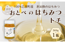 ＜おとべのはちみつ トチ500g×1本＞北海道 北海道産 道産 天然 非加熱 トチ フルーティー コク 単花蜜 生はちみつ はちみつ ハチミツ 蜂蜜 おとべのはちみつ