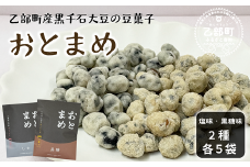 ＜おとまめ(塩味・黒糖味) 10個セット(各5個)＞黒千石大豆煎り豆 塩味 黒砂糖 北海道 北海道産 黒千石 黒千石大豆 煎り豆 おやつ