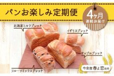 【4ヶ月連続お届け】パンお楽しみ定期便 F21W-467