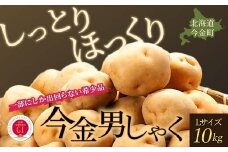 【先行予約】今金男しゃく（Lサイズ）約10kg【GI認証取得】（2025年10月～11月下旬までに発送） じゃがいも 男爵 いも だんしゃく 野菜 幻 北海道 今金町 GI認証 Lサイズ 10kg F21W-287