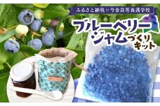 ブルーベリージャムづくりキット 【ふるさと納税×今金高等養護学校】 F21W-288