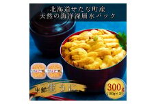 【2025年6月下旬から順次発送】【海洋深層水使用】北海道産 生うに 150g×2個 キタムラサキウニ 直送 旬 パスタ 寿司 焼き うに丼 海鮮 せたな町 ふるさと納税