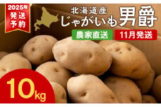 【北海道黒松内産】2025年秋出荷予約 じゃがいも（男爵）10kg 農家直送 ジャガイモ 芋 男爵いも 北海道 先行予約