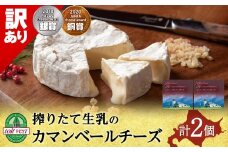【訳あり・お試し】カマンベールチーズ 120ｇ 2個 カマンベール チーズ おつまみ ギフト 《 トワヴェール 》 黒松内 北海道 訳あり お試し