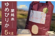 【令和5年産】蘭越米 ゆめぴりか 5kg