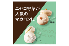 The NISEKO Macaron ニセコマカロン（菊芋・バジル）３個入り×２種セット【26003】 