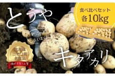 《2025年分受付中》北海道ニセコ名産「キタアカリ」＆「とうや」!新じゃが食べ比べセット（各10kg）/高橋農園【37007】
