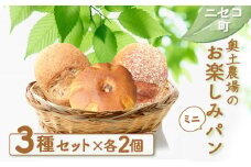 お楽しみミニパン 3種 各2個 詰め合わせ セット オンライン 申請 ふるさと納税 北海道 ニセコ くるみパン 玄米パン かぼちゃパン パン ぱん ミニサイズ 美味しいパン 食べ比べ 朝食 朝ごはん 冷凍パン ニセコ町 【42004】