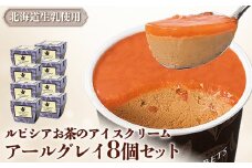 ルピシアのお茶 アイス グラス＆ソルベ アールグレイ 8個セット 8個 ルピシア ルピシアグルマン アイスクリーム お茶 アールグレイ 紅茶 生乳 北海道 ふるさと納税 ニセコ町 ニセコ お茶のルピシア LUPICIA リッチ 北海道ニセコ町【06137】