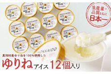【生産量・品質とも日本一】真狩産ゆりねを100％使用したゆりねアイス　12個入り【01199】