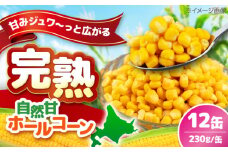 【北海道産】 自然甘ホールコーン 12缶（C7号缶）《喜茂別町》【きもべつ観光協会】 コーン コーン缶 とうもろこし トウモロコシ 北海道 常温 常温配送 [AJAG019] 9000 9000円