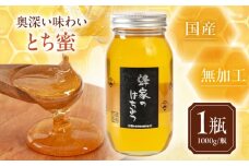 蜂家厳選！はちみつ とち蜜 1000g（瓶）　《喜茂別町》【Beemonte】はちみつ 蜂蜜 ハチミツ 国産はちみつ ハニー [AJAS003]