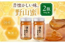 蜂家厳選！はちみつ 野山蜜 500g（瓶）×2本　《喜茂別町》【Beemonte】はちみつ 蜂蜜 ハチミツ 国産はちみつ ハニー [AJAS005]