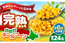 【全6回定期便】【北海道産】 自然甘ホールコーン 24缶（C7号缶）《喜茂別町》【きもべつ観光協会】 コーン コーン缶 とうもろこし トウモロコシ 北海道 常温 常温配送 [AJAG025] 108000 108000円