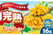 【全6回定期便】【北海道産】 自然甘ホールコーン 6缶（C7号缶）《喜茂別町》【きもべつ観光協会】 コーン コーン缶 とうもろこし トウモロコシ 北海道 常温 常温配送 [AJAG033]