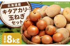 じゃがいも キタアカリ Lサイズ 約5kg×1箱・玉ねぎ Lサイズ 約3kg×1箱 計約8kg （JA） ジャガイモ 芋 いも イモ 玉葱 タマネギ たまねぎ 詰合せ 詰め合わせ セット 国産 【2025年11月上旬-12月下旬迄発送予定】
