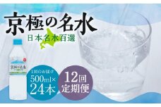 【12回定期便】羊蹄のふきだし湧水 「京極の名水」 500ml×24本 （1ケース） 軟水 水 みず ペットボトル 国産 定期便 北海道 京極町
