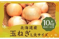 玉ねぎ L大サイズ 約10kg × 1箱 （JA） 【2025年11月上旬～12月下旬迄発送予定】 玉葱 玉ネギ たまねぎ タマネギ 野菜 肉厚 北海道 京極町 常温
