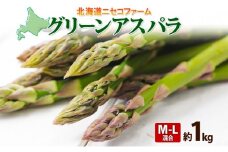 【 2025年 先行予約 】 北海道産 グリーン アスパラガス 約1kg M - L サイズ混合 アスパラガス アスパラ 旬 朝採り 新鮮 お取り寄せ 産地直送 産直 野菜 農作物 詰め合わせ 国産 しりべしや