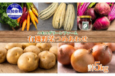北海道産 旬の有機栽培野菜 5kg以内 じゃがいも にんじん 玉ねぎ かぼちゃ ビーツ ピクルス 有機栽培 オーガニック 有機野菜 有機jas認証 新鮮 お取り寄せ 送料無料 ニセコグリーンファーム 北海道 倶知安町