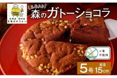 北海道 ガトーショコラ くるみ ホール 15cm×1個 5号 ショコラ 洋菓子 焼き菓子 おやつ デザート 誕生日 記念日  グルテンフリー 冷凍 お菓子のふじい ニセコ 送料無料 北海道 倶知安町