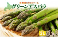 【 2025年 先行予約 】 北海道産 グリーン アスパラガス 約1kg 2L アスパラガス アスパラ 旬 朝採り 野菜 新鮮 野菜 お取り寄せ 産地直送 産直 野菜 農作物 詰め合わせ アスパラ 国産 野菜 しりべしや