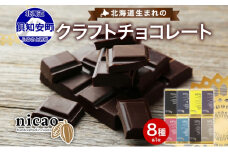 北海道 クラフト チョコレート 8種セット ダーク 梅酒  レーズン エスプレッソ ラズベリー ジンジャー チリ＆ソルト ミルク アーモンド チョコ スイーツ デザート 洋菓子 グルメ お取り寄せ ギフト 送料無料 倶知安町