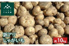 【 訳アリ 】 じゃがいも 約 10kg 男爵 or キタカムイ リストファーム サイズ 混合 馬鈴薯 芋 ポテト イモ 産地直送 野菜