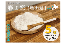 北海道共和町産【春よ恋】強力粉1kg×5袋(計5kg)