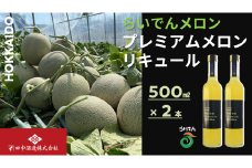 らいでんメロン プレミアムメロンリキュール 500ml 2本