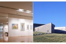 西村計雄記念美術館　ジグレー版画≪チロルの城≫≪木蓮とハト≫