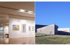 西村計雄記念美術館　ジグレー版画≪チロルの城≫≪木蓮とハト≫
