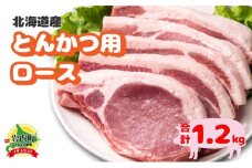 北海道産豚肉・とんかつ用ロース1.2kg（120g×10枚） F21H-429