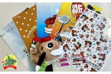 たら丸文房具 8点ピンクセット F21H-251