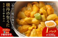 【2026年夏発送分】ムラサキウニ100g×1パック