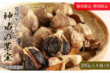 発酵黒ニンニク神威の紫宝1600g（200g×8箱）