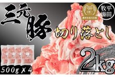 【211020】日本の米育ち平田牧場三元豚切落し ２kg