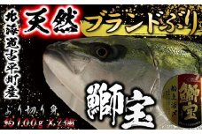 【15110】北海道産天然ぶり 「鰤宝（しほう）」 柵どり