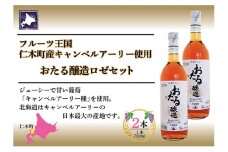 北海道産 おたるロゼワイン 720ml 2本 セット ワイン ロゼワイン お酒 甘口  フルーティー 果実酒 キャンベルアーリ フルーツ ご当地ワイン お取り寄せ 家飲み おつまみ アウトドア おたる醸造 送料無料 北海道 仁木町